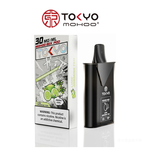 TOKYO MOHOO BOX東京魔盒電子菸煙彈檸檬茉莉茶口味丨MESH霧化科技升級,12ML大容量、10000口